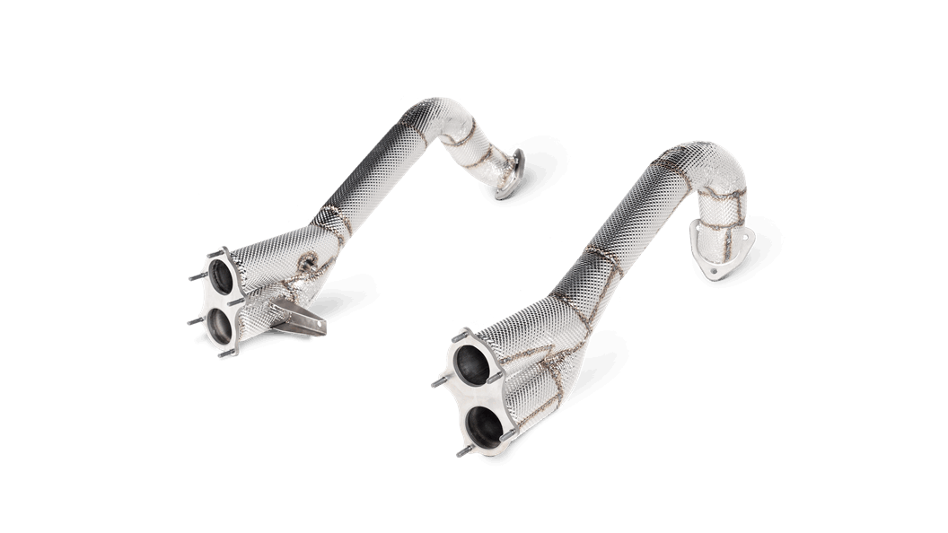 PORSCHE 718 CAYMAN GT4 / SPYDER - 2020 Link pipe set (Titanium) L-PO/T/13/1 - INCLUDES Slip-On Race Line (Titanium)