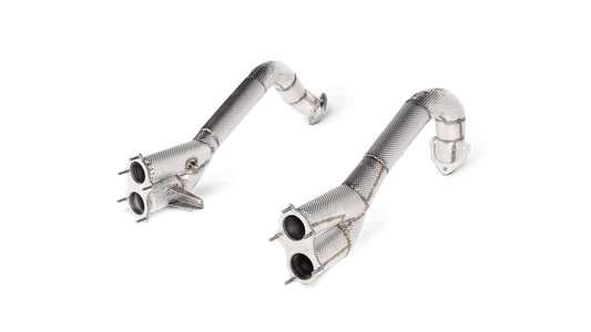 PORSCHE 718 CAYMAN GT4 / SPYDER - 2020 Link pipe set (Titanium) L-PO/T/13/1 - INCLUDES Slip-On Race Line (Titanium)